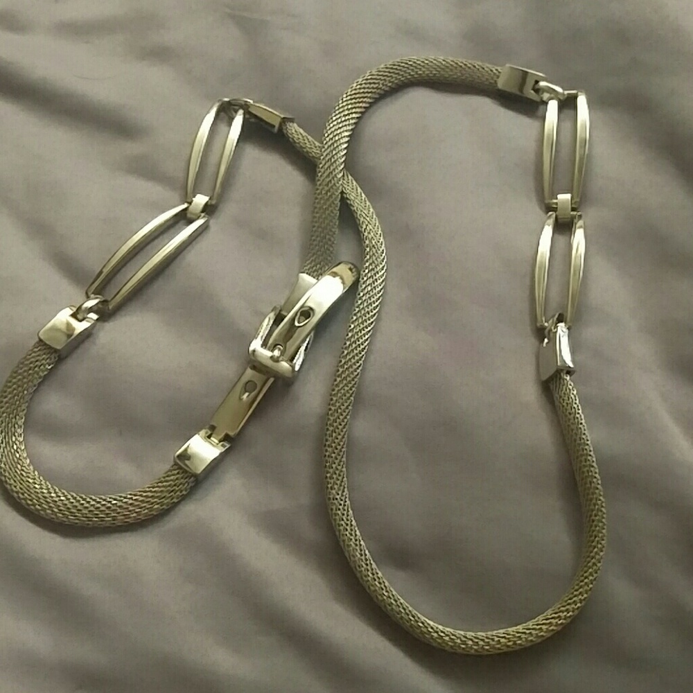 Silver Link and braid belt